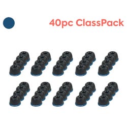 Wiggle Wobble Chair Feet 40pc ClassPack for 10 Chairs by Bouncyband®, Black 2148666