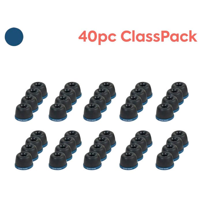 Bouncyband Wiggle Wobble Chair Feet Classroom Pack for 10 Chairs, Black, 40 Feet