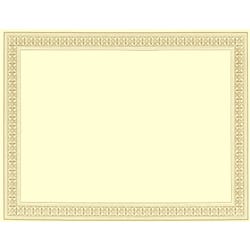 Geographics Printable Certificate, 11 x 8-1/2 inches, Flourish, Gold Foil, Pack of 12