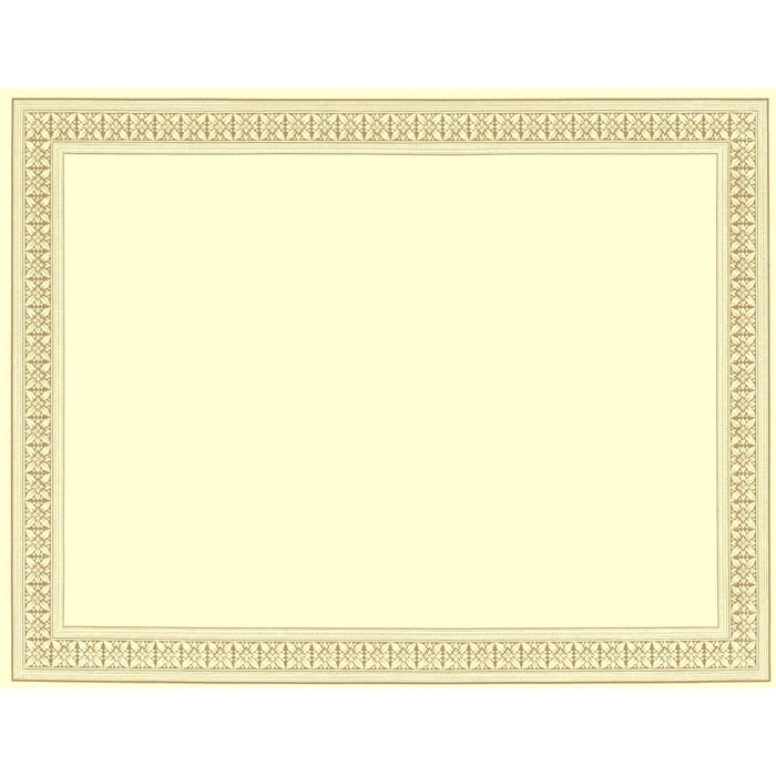 Geographics Printable Certificate, 11 x 8-1/2 inches, Flourish, Gold Foil, Pack of 12