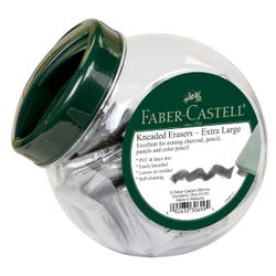 Faber-Castell Kneadable Art Erasers in Fishbowl, Extra Large, Pack of 48, Item Number 2106508