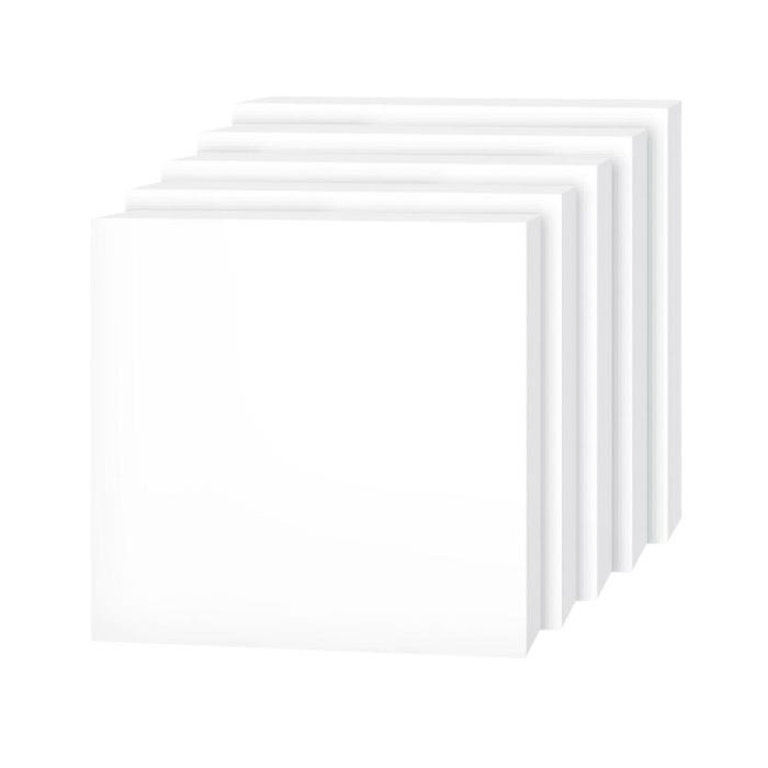 School Smart Foam Boards, 8 x 10 Inches, White, Pack of 25