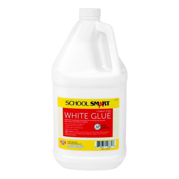 School Smart White School Glue, 1 Gallon