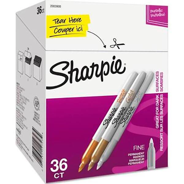 Sharpie Fine Tip Metallic Marker Value Pack, Assorted Colors, Set