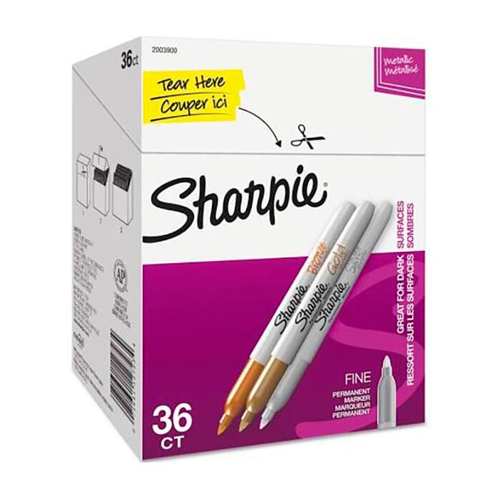 Sharpie Fine Tip Metallic Marker Value Pack, Assorted Colors, Set
