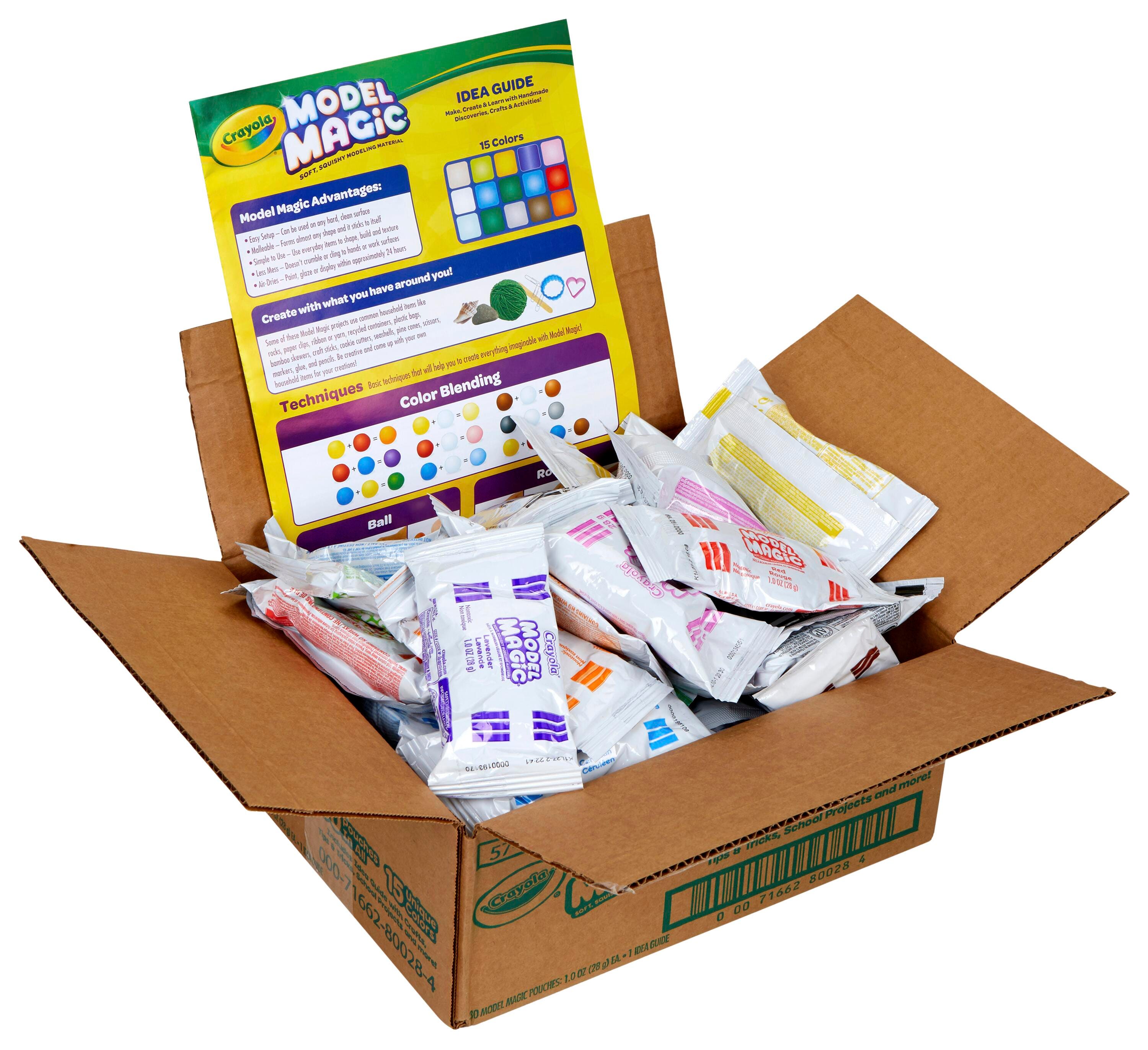 Crayola Model Magic Modeling Variety Pack, 1 Ounce Pouches, Assorted Colors, Set of 30 2090278