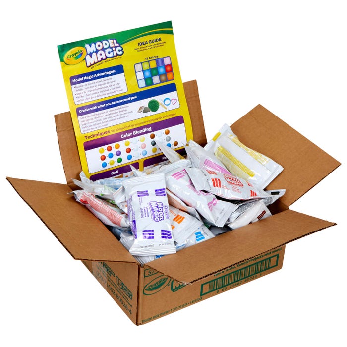 Crayola Model Magic Modeling Variety Pack, 1 Ounce Pouches, Assorted Colors, Set of 30