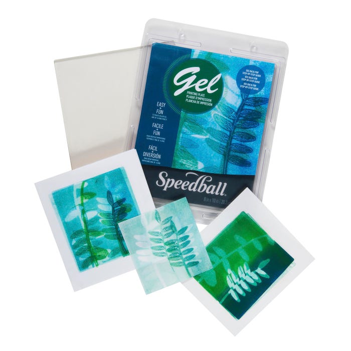 Speedball Gel Printing Plates, 5 x 7 Inches, Pack of 10