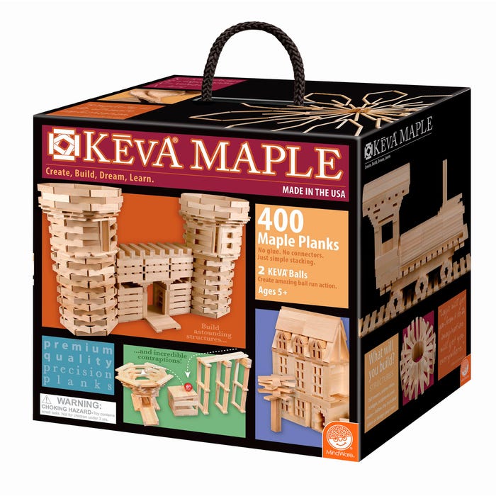 Mindware KEVA Maple Planks, 400 pieces