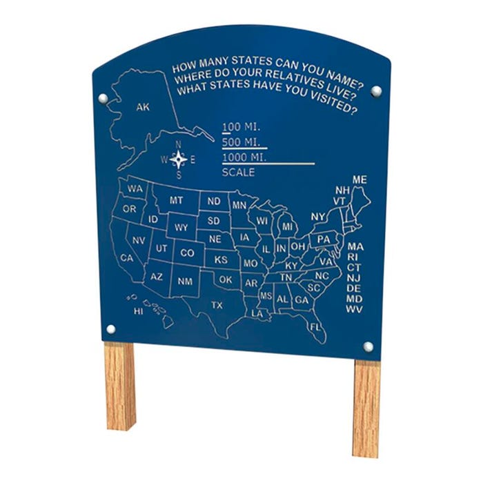 Big Toys, Science Map Panel, Freestanding Activity
