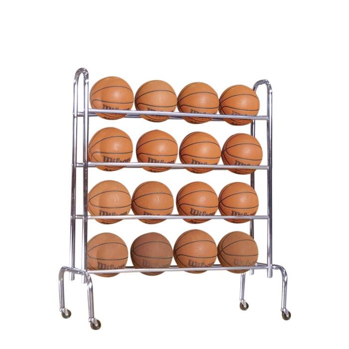 Tandem Sport Wide-Base 4-Tier Ball Rack, 42-1/2 x 18-1/2 x 52 Inches