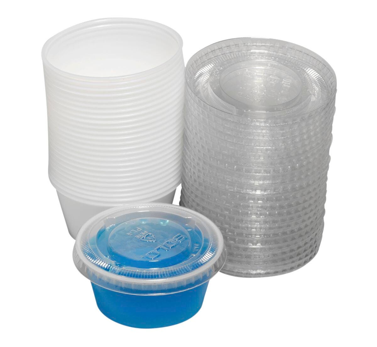 Image for Art Utility Cups and Lids - Pkg. of 25 - 3-1/4 oz. from School Specialty