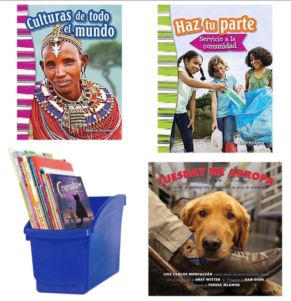 Achieve It! Spanish SEL Friendship Empathy & Kindness Read-Aloud Lesson, Independent Reading & Buddy Books, Grades 4 to 5, Set, Item Number 2096649
