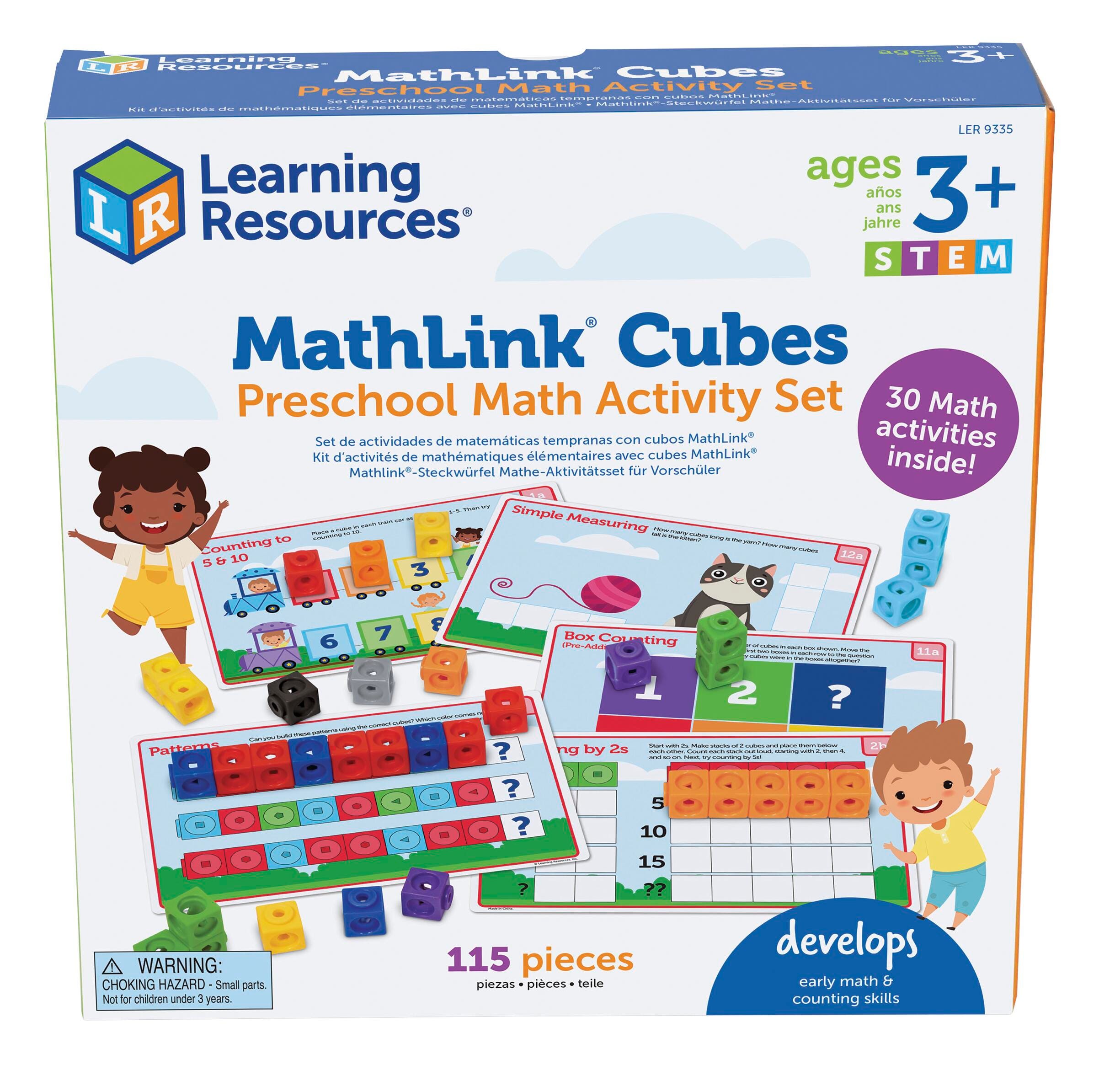 Learning Resources Mathlink Cubes Set, Grade PreK, Item Number 2098362