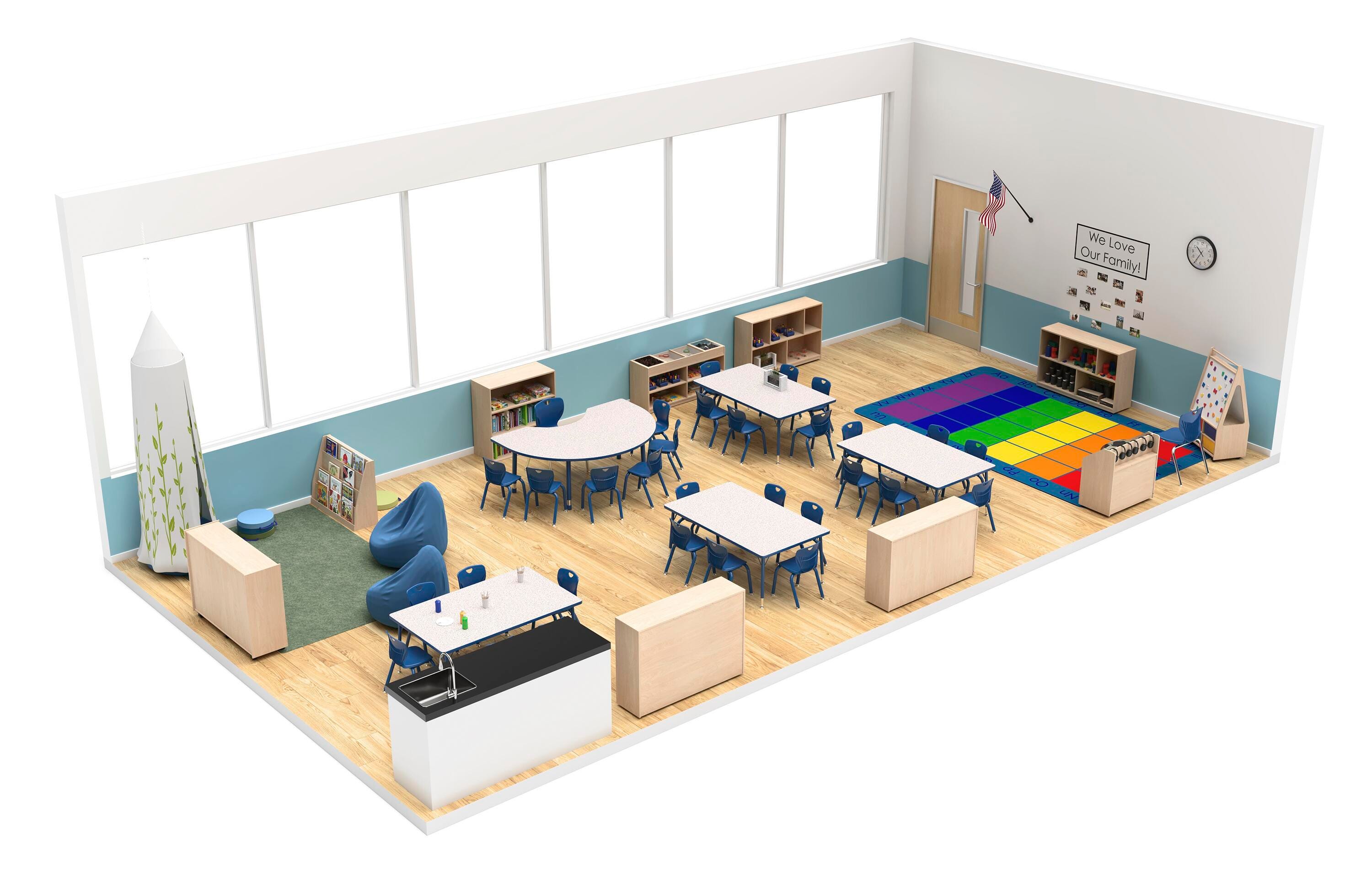 Image for KidSpaces Kindergarten Furniture Package from School Specialty