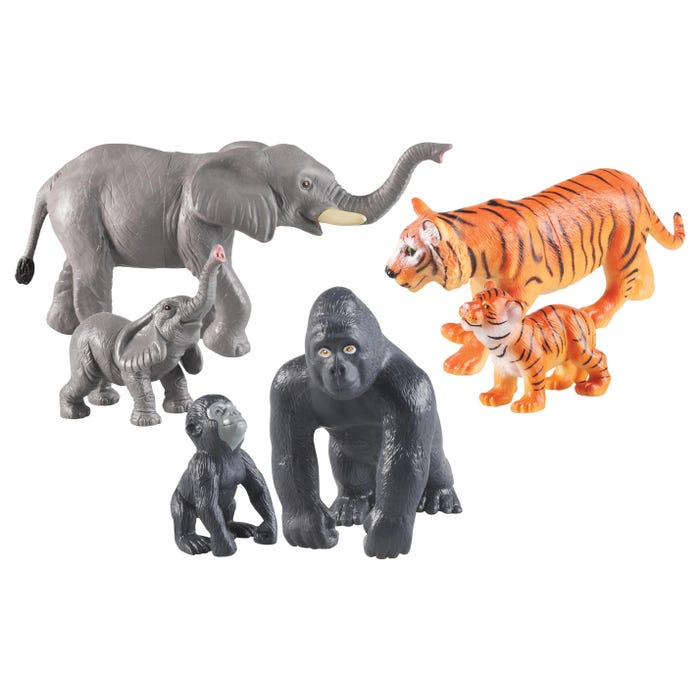 Jumbo Jungle Animals, Mommas and Babies