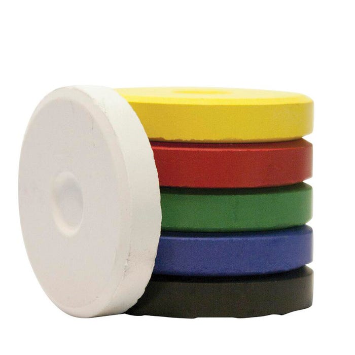 Jack Richeson Tempera Cake Refills, Mini Size, Assorted Primary Colors, Set of 6