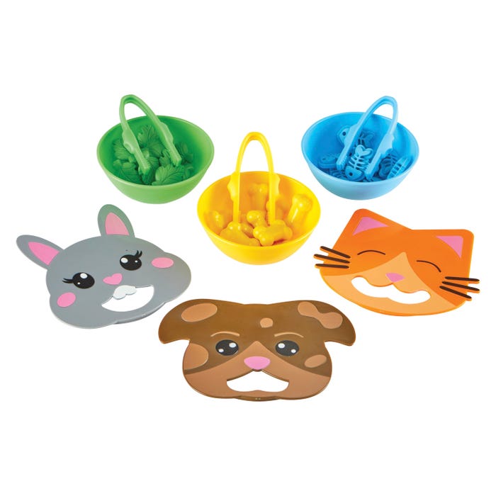 Learning Resources Fine Motor Feeding Friends, 39 Pieces