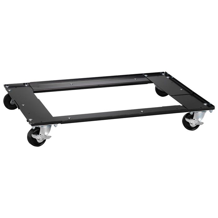 Lorell Commercial Cabinet Dolly for Commercial Vertical Files, Adj, 42 x 24 x 4 Inches, Black