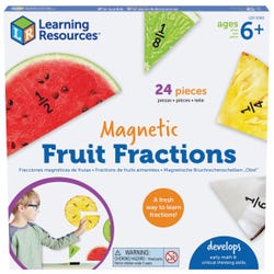 Learning Resources Fractions Magnetic Fruit, Grade 1, Item Number 2098356