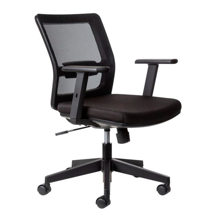 Affordable Interior Systems Revere Task Chair, 25-3/4 x 26 x 37 Inches, Black