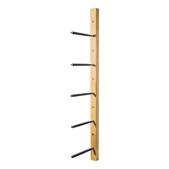Diversified Spaces Wall Mounted Lumber Rack, 3 x 4 x 84 Inches, Maple