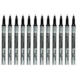 Sakura Pentouch Paint Marker, Extra Fine Tip, Silver, Pack of 12