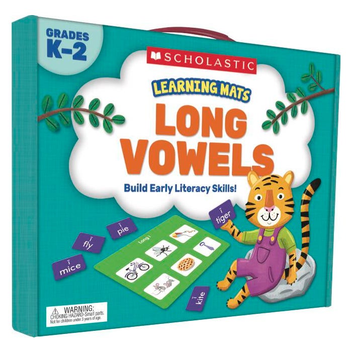 Scholastic Learning Mats: Long Vowels, Gr K-2
