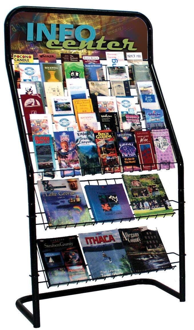 R-Wireworks Info Center Display, 32-1/2 x 18 x 60-1/2 Inches, Black 2123514
