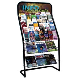 R-Wireworks Info Center Display, 32-1/2 x 18 x 60-1/2 Inches, Black 2123514