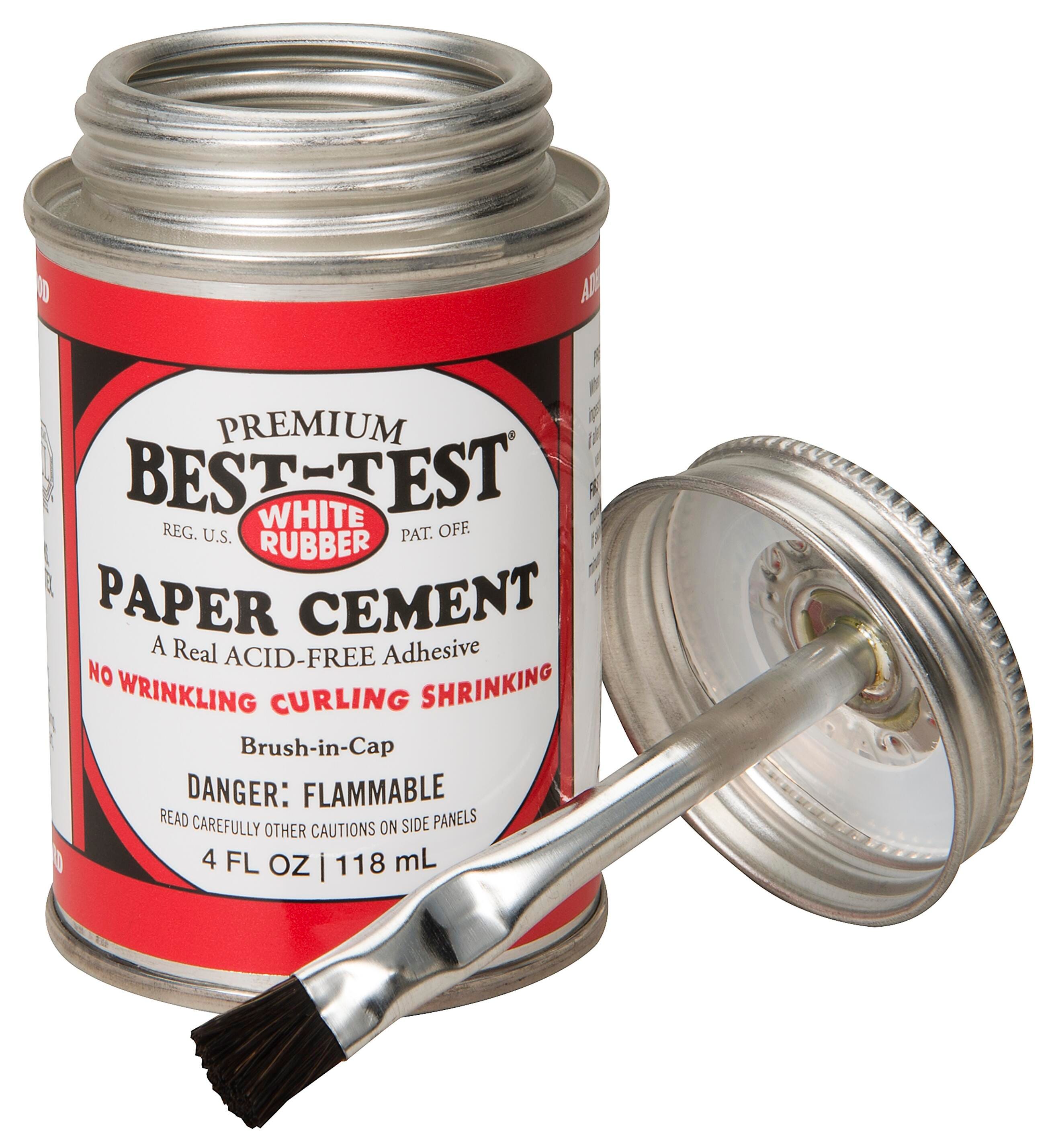 Best Test Brush In Cap Paper Cement, 4 Ounces 002220