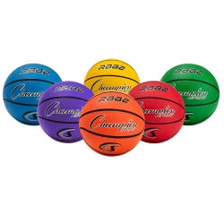 Champion Sports Junior Basketball Set, Size 5, Multi-Color