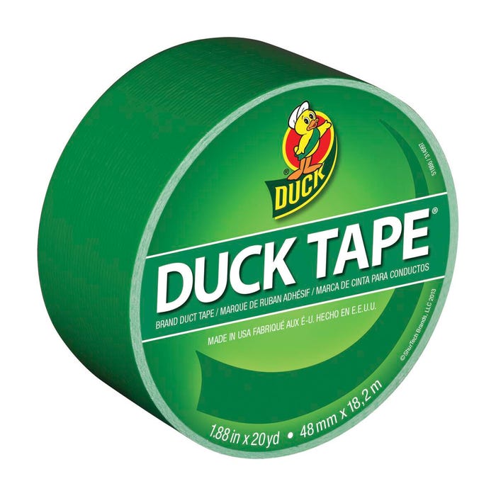 Duck Tape Colored Duct Tape, 1.88 in x 20 yd, Green Clover