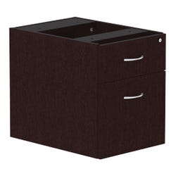 Image for Classroom Select Laminate 2 Drawer Hanging Pedestal, Espresso, 15-1/2 x 21-7/8 x 18-7/8 Inches from School Specialty