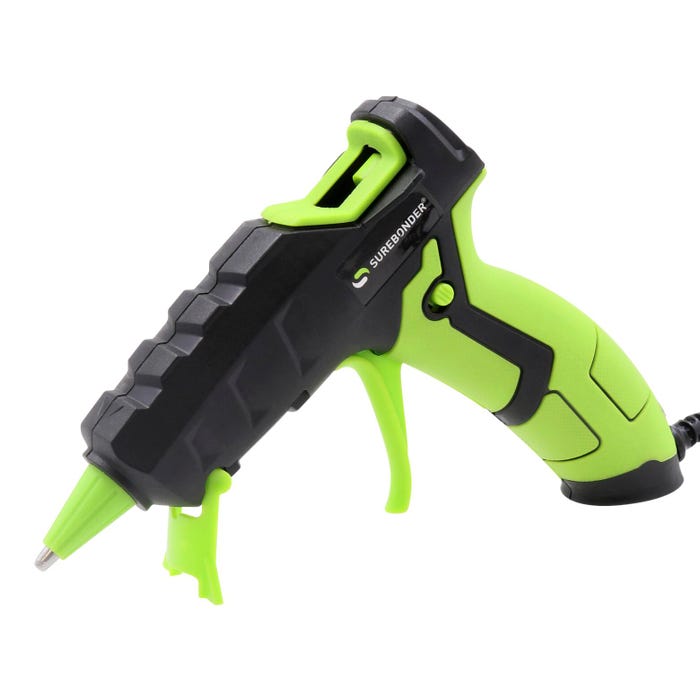 Surebonder Specialty Series High-Temperature Mini-Size Hot Glue Gun, 60 Watt, Green and Black
