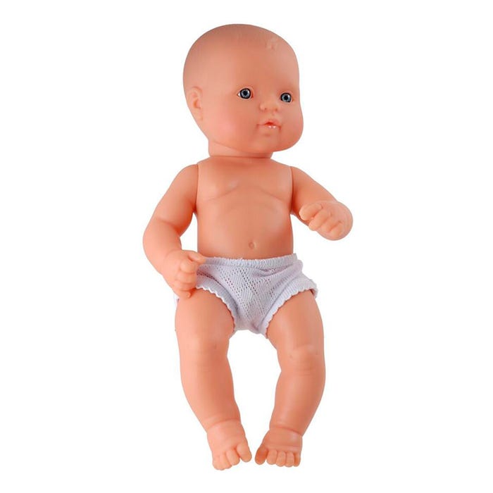 Miniland Newborn Baby Doll, Caucasian Girl, 12-5/8 Inches
