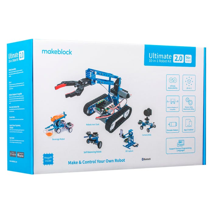 Makeblock mBot Ultimate: 10-in-1 Robot Building Kit for Students