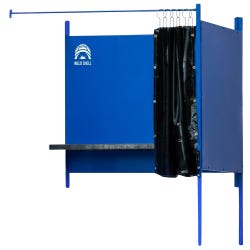 WeldShell Add-On Welding Booth Module, 4 x 4 Foot, IAP Powder-Coated Blue