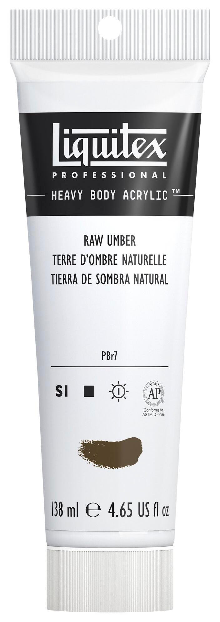 Liquitex Heavy Body Acrylic Paint, Raw Umber, 4.65 Ounce Tube, Item Number 404197