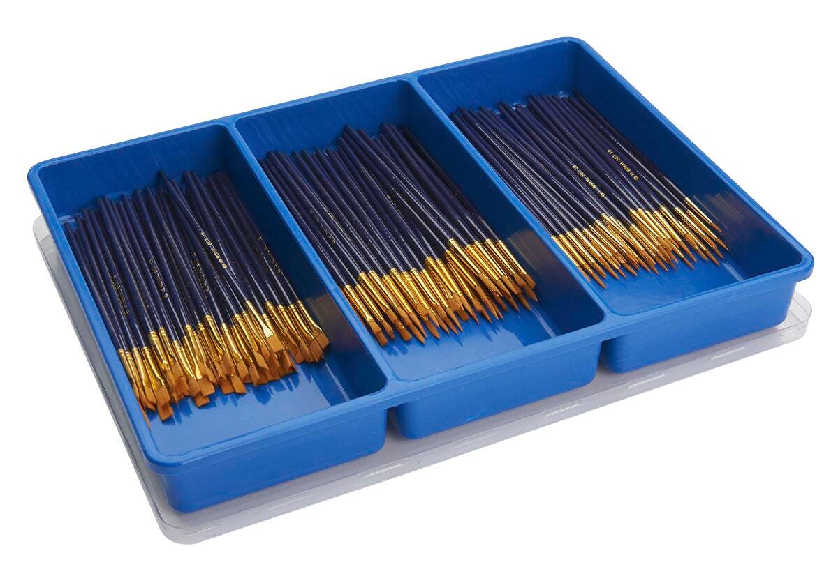 Image for Royal Brush® Assortment of Taklon Round/Shader Brushes - Set of 144 from School Specialty