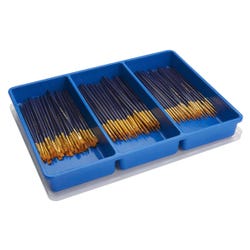 Royal Brush Assortment of Taklon Round/Shader Brushes, Set of 144