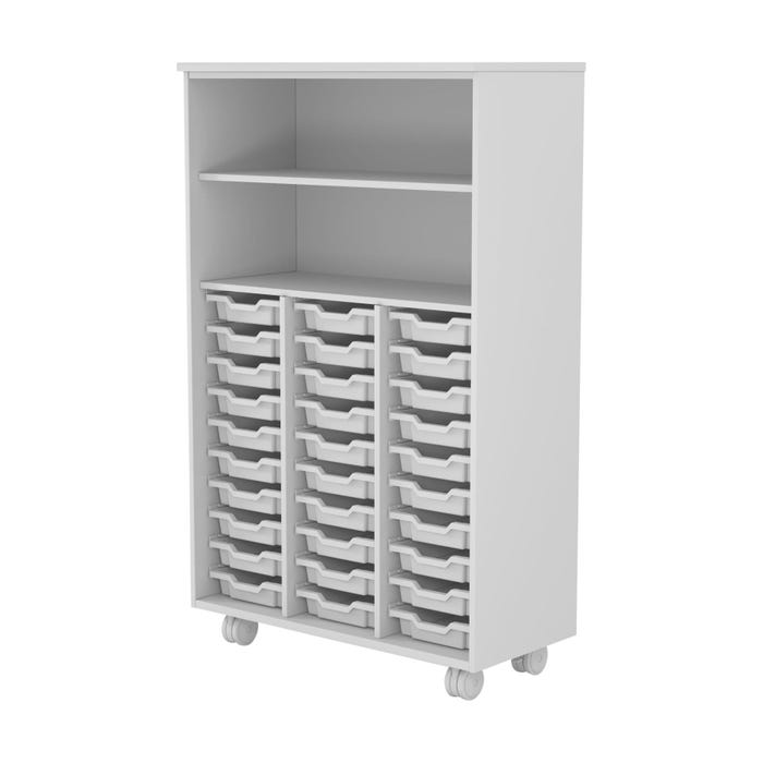 Fleetwood Designer 2.0 Cabinet, 42 x 20 x 68 Inches, 30 Trays Included, 1 Shelf, No Door