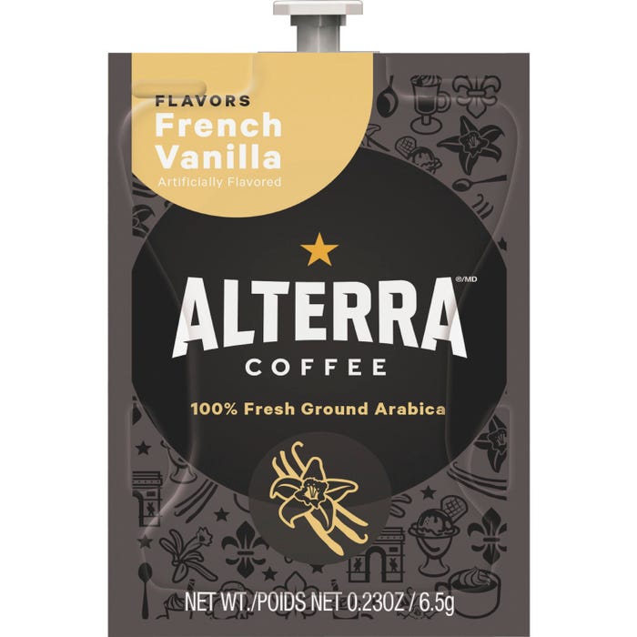 Alterra French Vanilla Flavored Coffee, Pack of 100