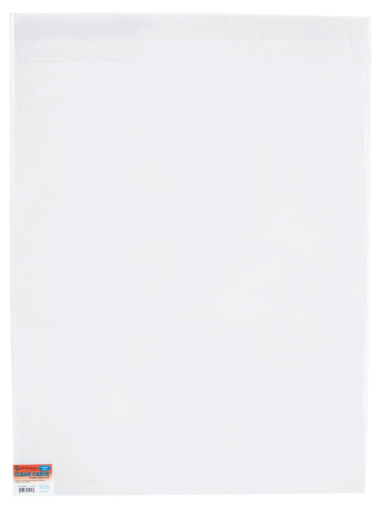 Jack Richeson Clear Carve Etch Plates, 9 x 12 Inches, Pack of 3 Item Number 1591469