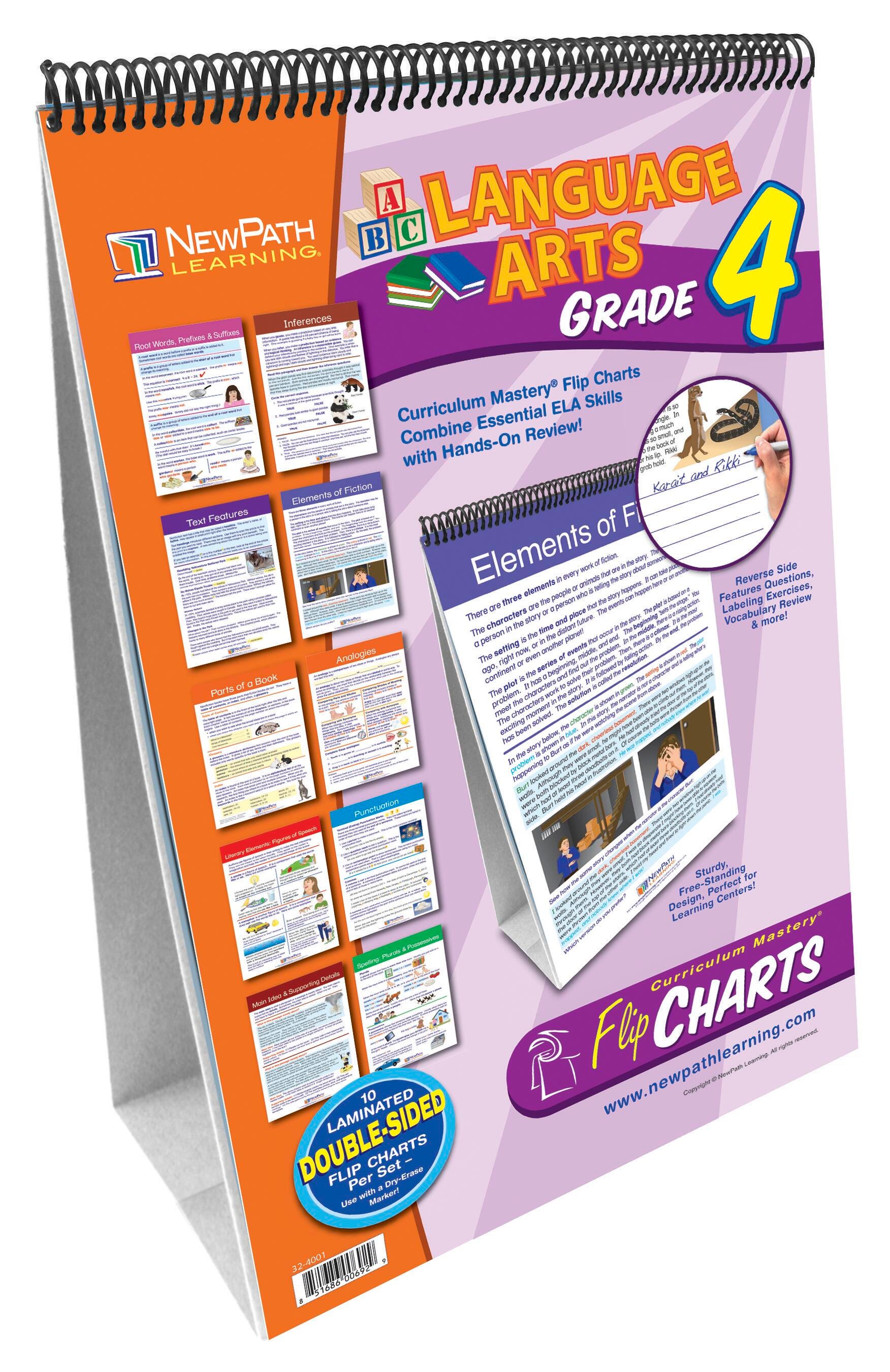 Newpath ELA Concepts Flip Chart, Grade 4, Item Number 1539604