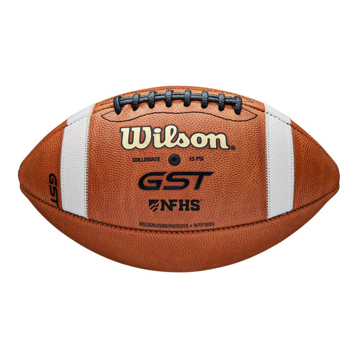 Wilson GST NFHS Leather Football, Regulation Size 9
