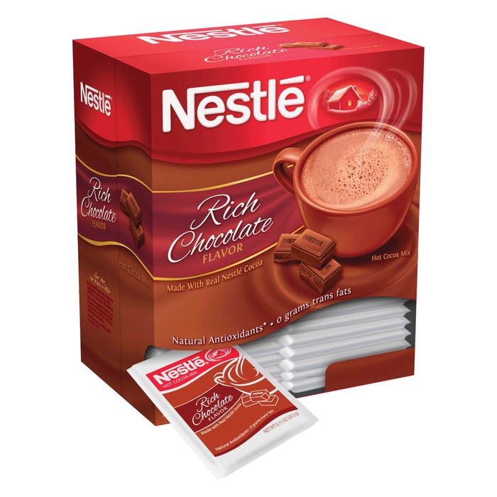 Nestle Single-Serving Hot Cocoa Mix, 0.71 oz, Pack of 50