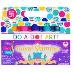 Image for Do-A-Dot Art Paint Washable Markers, Shimmers Dauber Tip, Assorted Royal Colors, Set of 5 from School Specialty