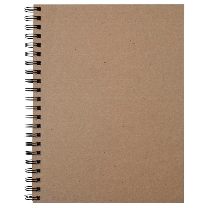 Ucreate Create-Your-Own Sketch Diary, 11 x 8-1/2 Inches, Kraft Cover, 50 Sheets