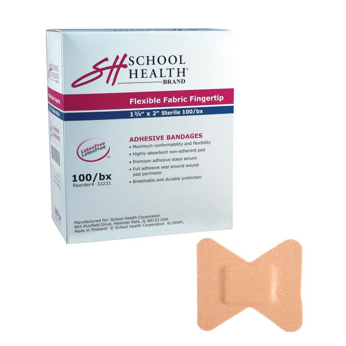 School Health Fingertip Bandage, Pack of 100